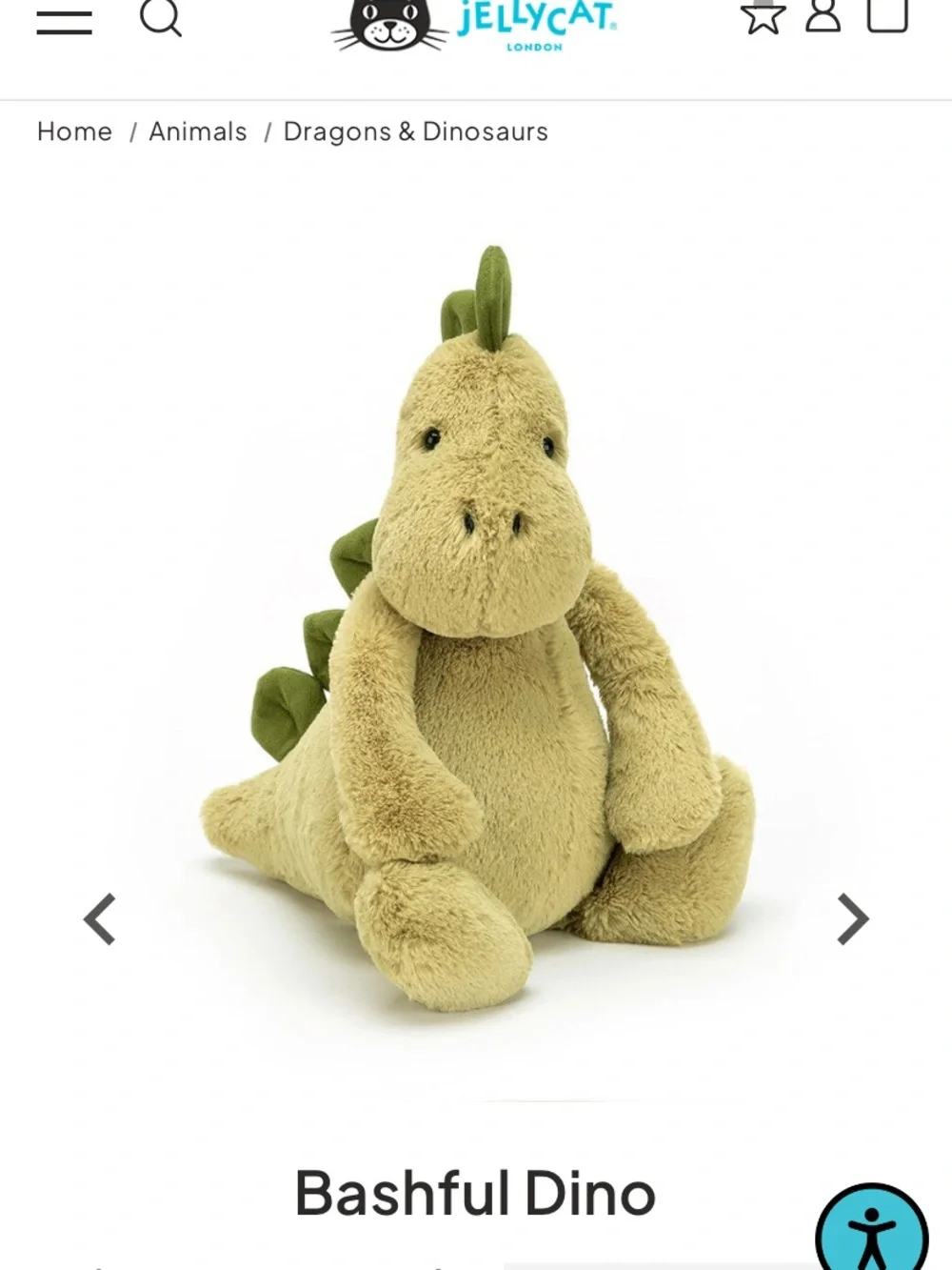 Jellycat Bashful Dino